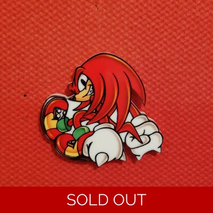 Sonic the Hedgehog - Knuckles pin badge - Sonic Adventure